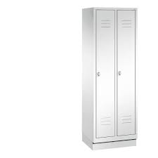 Download-10whl7BqOiqEJ8 Garderobenschrank Breite 620 mm Drehriegel (für eigenes Vorhängeschloss) mit Sockel 2 Abteile RAL 7035 lichtgrau