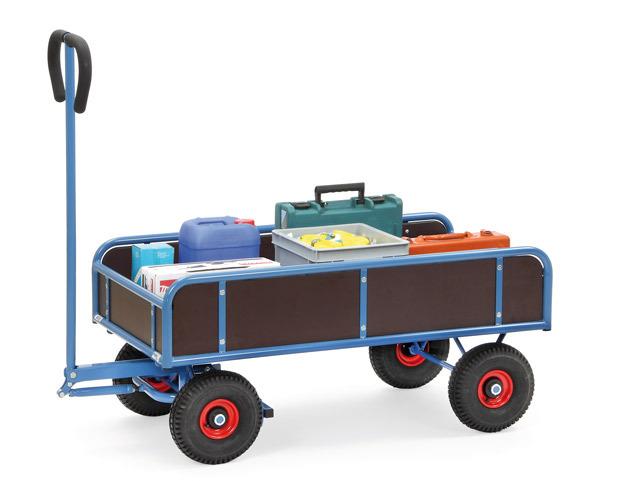 Handwagen_mit_4_Waenden_400_kg_Tragkraft_4124 Handwagen 1145x645 mm, 4 Wände, 400 kg Tragkraft, Luft-Bereifung