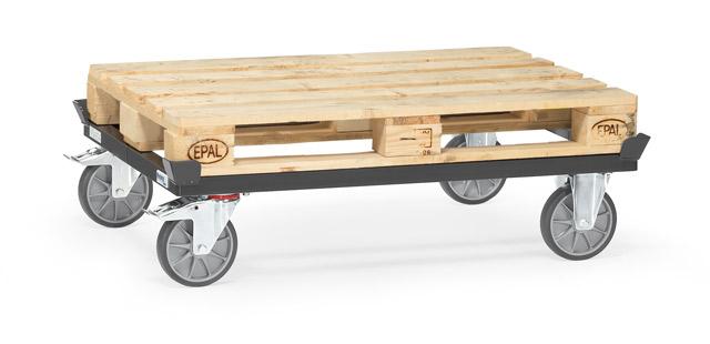 Paletten-Fahrgestelle_anthrazit_750_kg_Tragkraft_1210x800_mm_TPE-Bereifung_22801-7016 Paletten-Fahrgestelle anthrazit 750 kg Tragkraft, 1200x800 mm, TPE-Bereifung