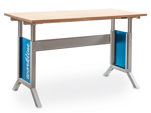 07_75_10A_mitte_B_H Arbeitstisch 1500x750 mm, höhenverstellbar 735-1100 mm, 180 Tragkraft, elektrische Höhenverstellung