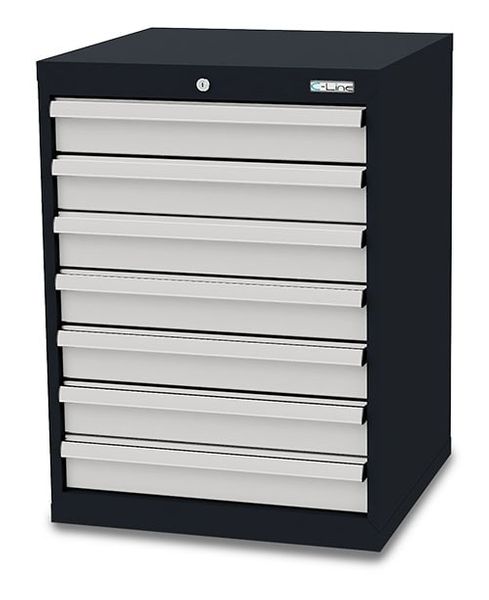 cl6h080700 Schubladenschrank 600x575x820 mm, 7 Schubladen, anthrazit