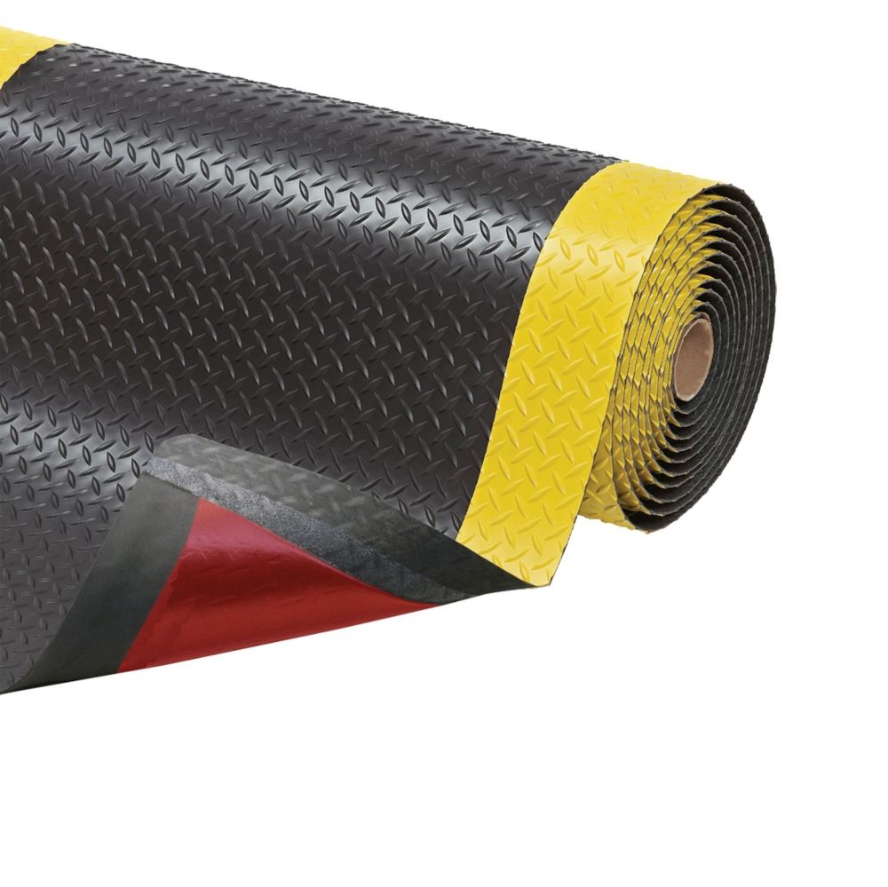 479-Rolle Anti-Ermüdungsmatte Trax 1520 mm x lfd. Meter, schwarz-gelb