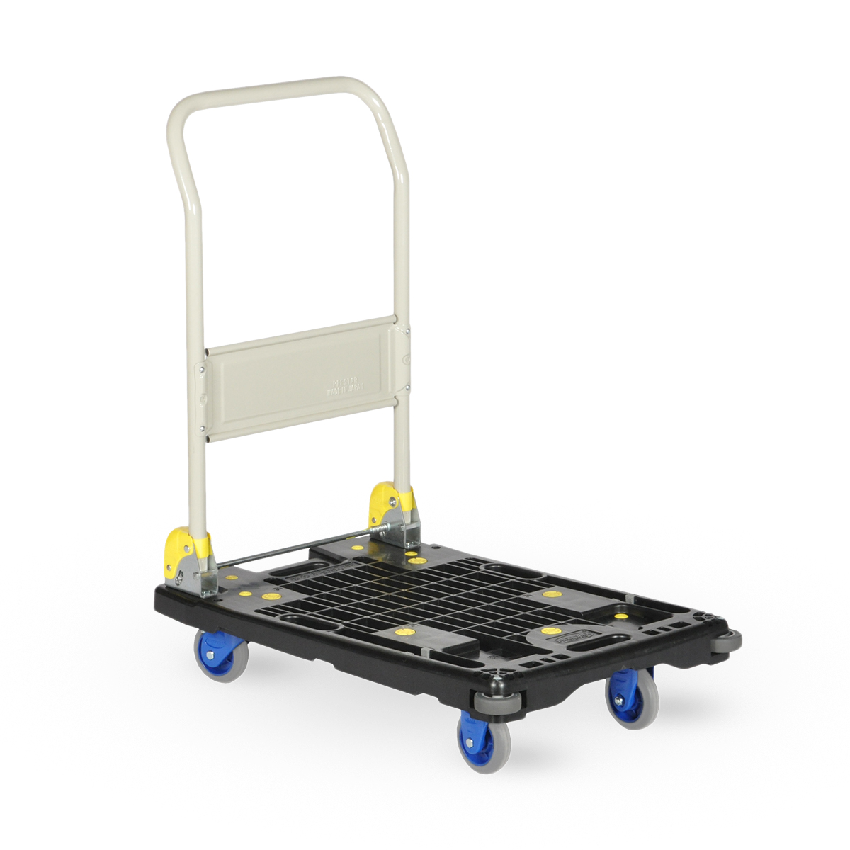 16441-PR-PM-201C-rear-3 Plattformwagen klappbar mit verstärkter Kunststoff-Plattform 770x490 mm, 200 kg Tragkraft, PRESTAR, Made in Japan