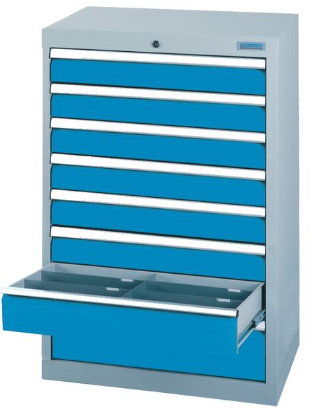Schubladenschrank_680x1019_mm_8_Schubladen_60_701A Schubladenschrank 680x500x1019 mm, 8 Schubladen