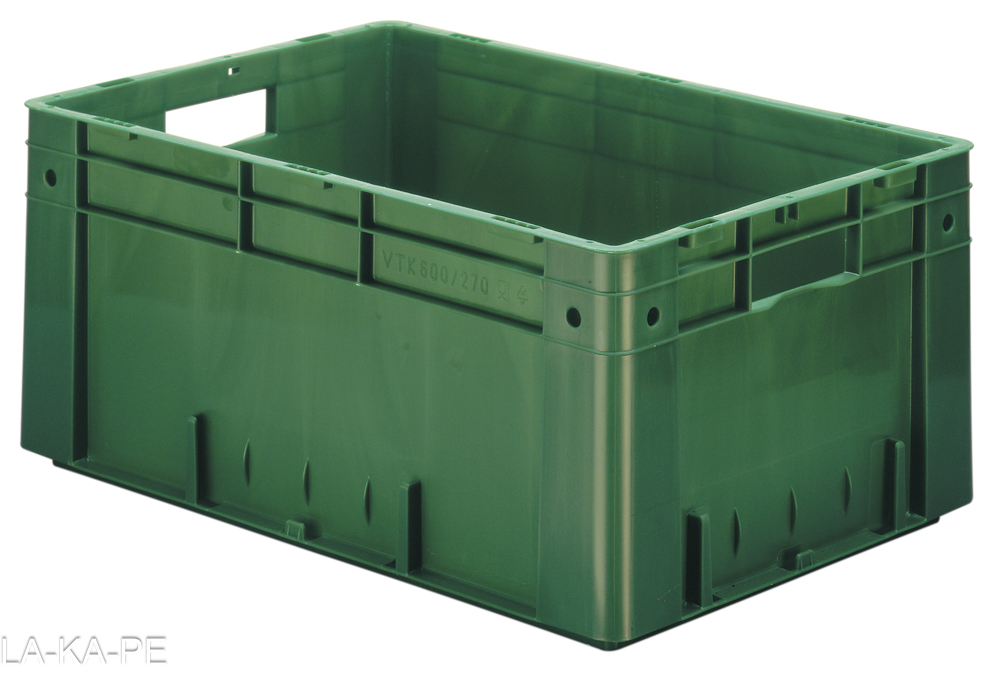 VTK 600/270-0 Schwerlast-Transport-Stapelkasten Seitenwände und Boden geschlossen, Tragkraft 70 kg, Auflast 700 kg, 2 Kästen, 4 Farben zur Auswahl VTK 600/270-0 Schwerlast-Transport-Stapelkasten Seitenwände und Boden geschlossen, Tragkraft 70 kg, Auflast 700 kg, 2 Kästen, 4 Farben zur Auswahl