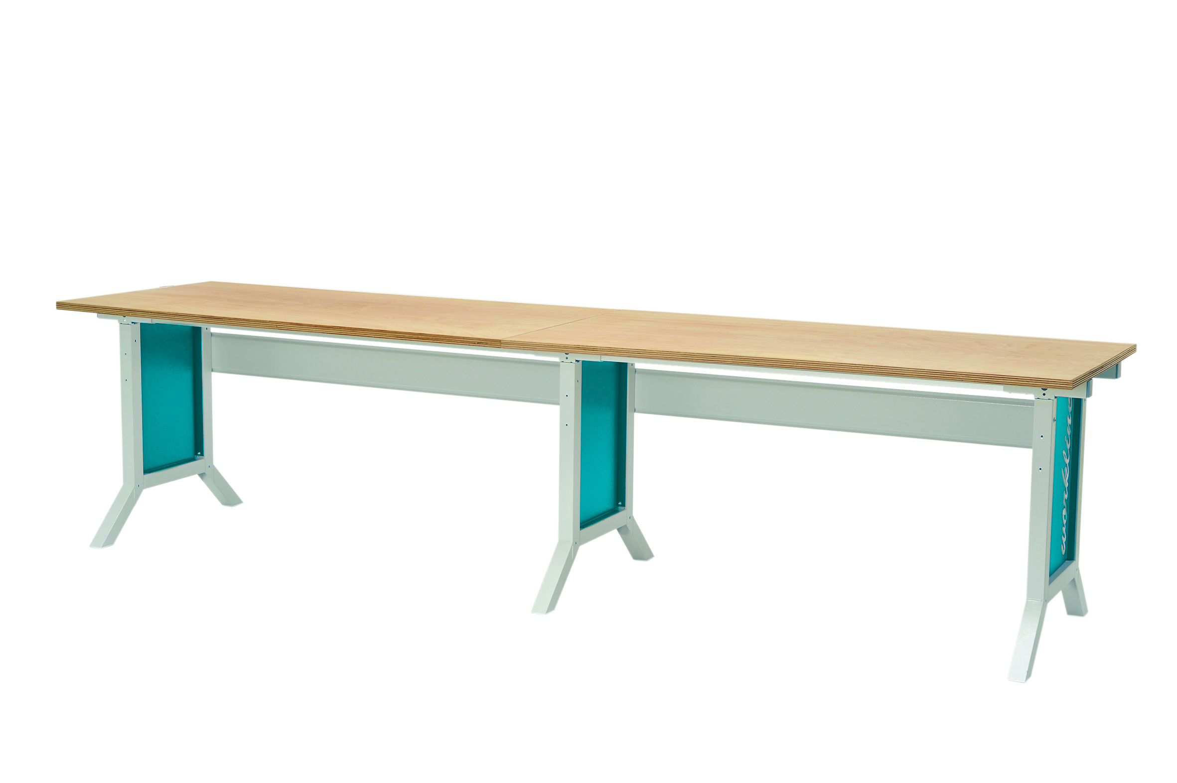 07_30_15_B-H Arbeitstisch 3000x750 mm, höhenverstellbar 735-1100 mm, 200 Tragkraft, Klemmfeststellung