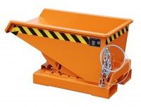 Kippbehaelter-Typ-EXPO-150-Gelborange-RAL-2000_200x200 Stapler-Kippbehälter EXPO 0,15 m³ Inhalt, 750 kg Tragkraft, in 3 Farben lieferbar