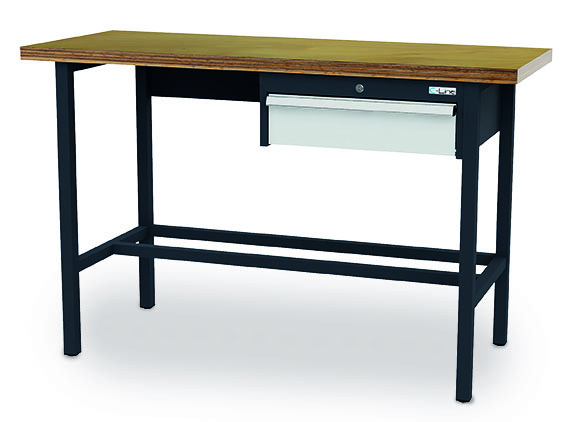 CL1560AT02_simplaflex Arbeitstisch 2000x600x960 mm, 1 Schublade, feststehend, 200 kg Tragkraft
