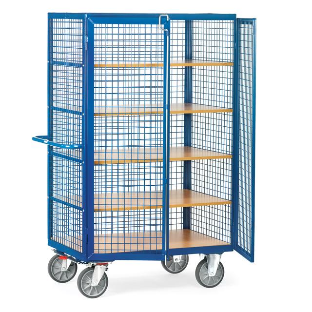 Draht-Kastenwagen_mit_Einlegeboeden_verschliessbar_750_kg_Tragkraft_2_Groessen_4_Ausfuehrungen_4392 Draht-Kastenwagen mit Einlegeböden, verschließbar, 750 kg Tragkraft, 2 Größen, 4 Ausführungen