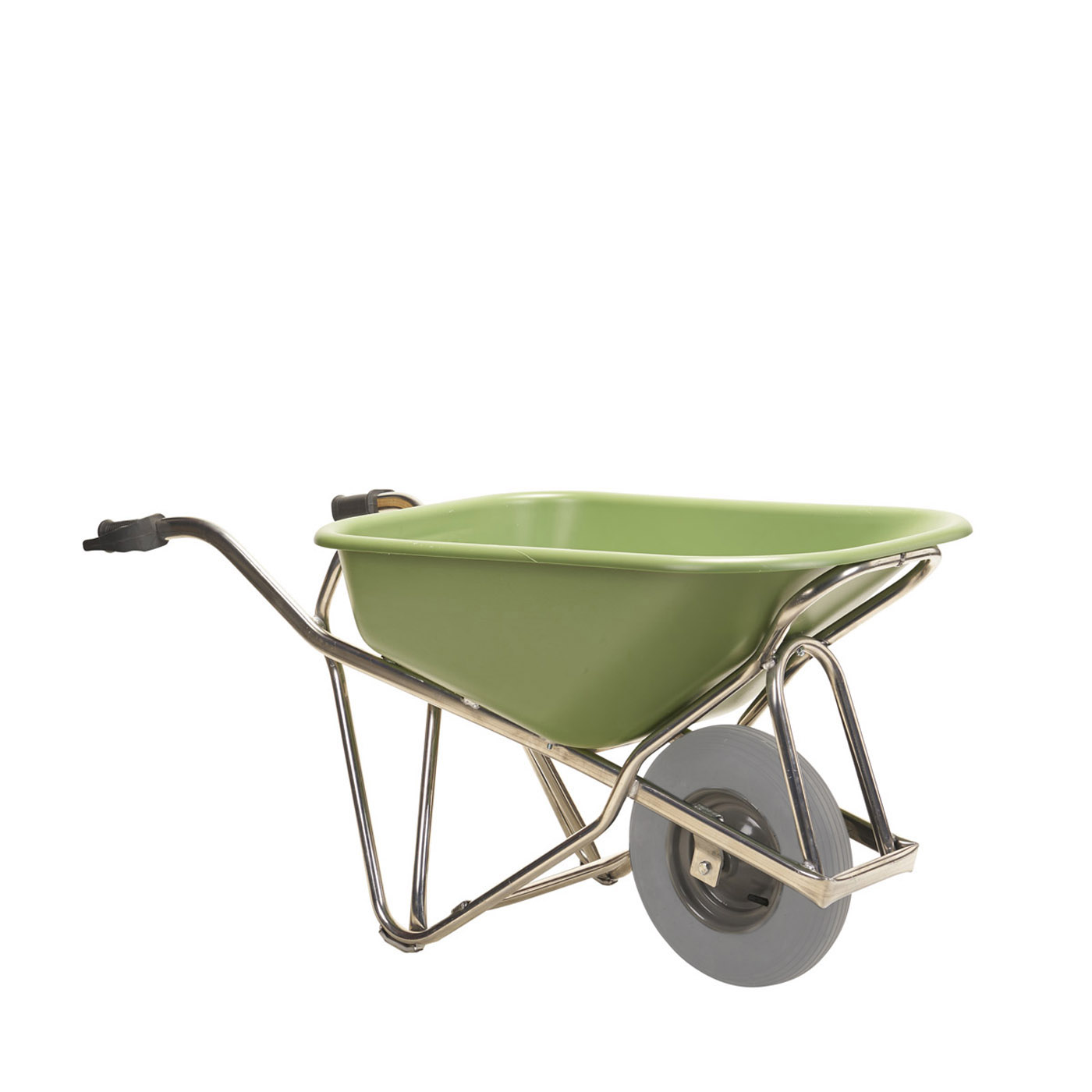Schubkarre PROFIMAX aus Aluminium mit Kunststoffmulde, Tragkraft 250 kg, 90 ltr., pannensicher