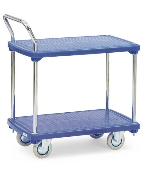 Etagenwagen_Kunststoff_200_kg_Tragkraft_810x500_mm_3132 Etagenwagen 810x500 mm, 200 kg Tragkraft, Kunststoffplatten