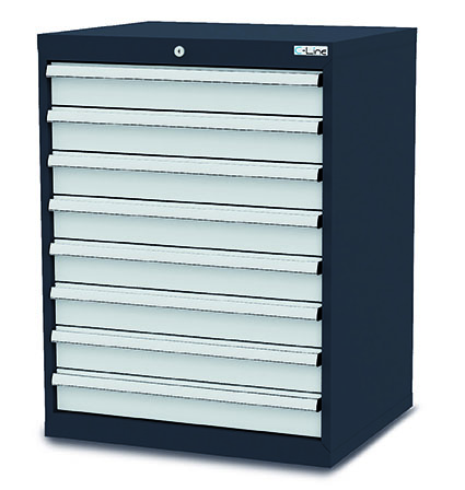 CL7H090800_Simplaflex Schubladenschrank 700x575x920 mm, 8 Schubladen, anthrazit