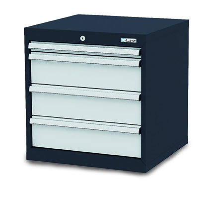 CL6H061030_Simplaflex Schubladenschrank 600x575x620 mm, 4 Schubladen, anthrazit