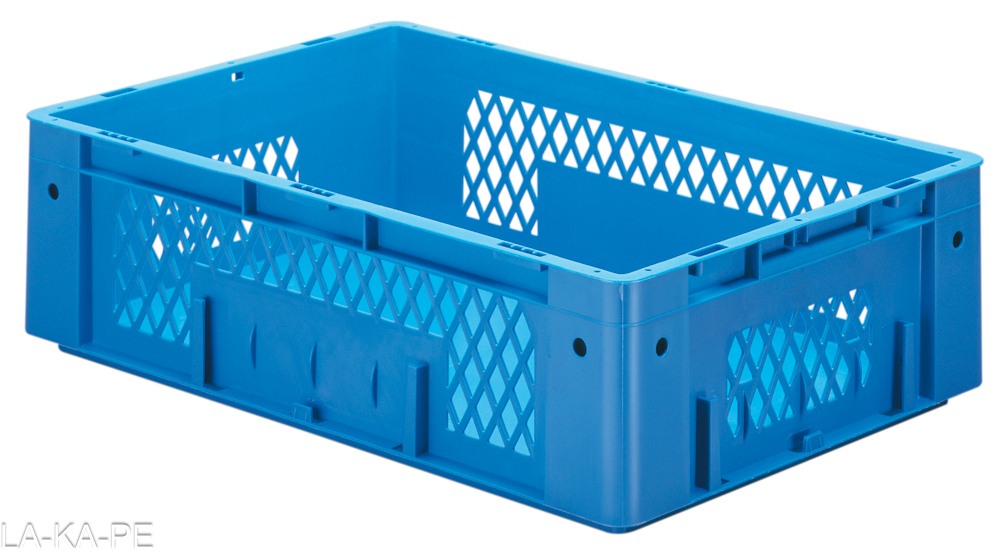 VTK 600/175-1 Schwerlast-Transport-Stapelkasten  Seitenwände durchbrochen und Boden geschlossen, 2 Kästen, 3 Farben zur Auswahl VTK 600/175-1 Schwerlast-Transport-Stapelkasten  Seitenwände durchbrochen und Boden geschlossen, 2 Kästen, 3 Farben zur Auswahl