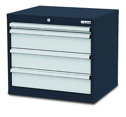 CL7H061030_Simplaflex Schubladenschrank 700x575x620 mm, 4 Schubladen, anthrazit