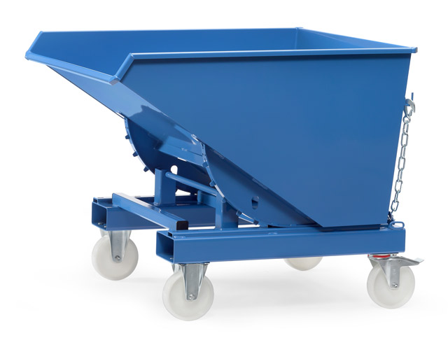 Selbstkipper mit Rollen 900 Liter Inhalt, 2000 kg Tragkraft 
