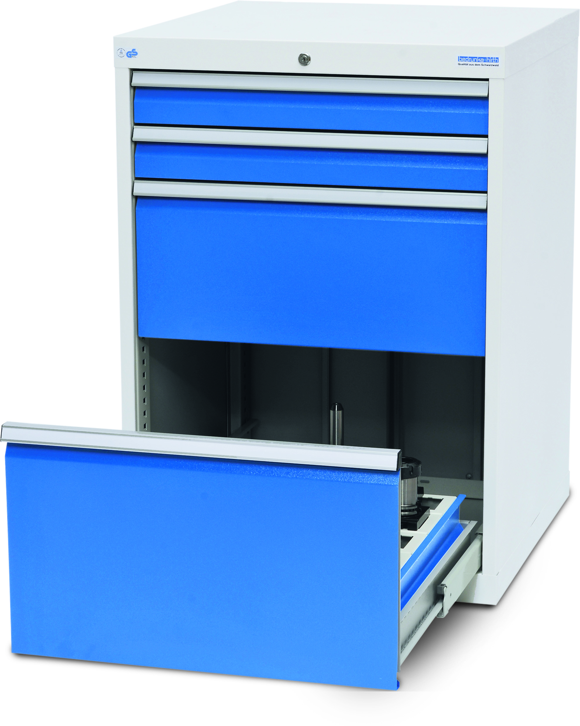 02_140 CNC-Schubladenschrank 705x736x1019 mm, 4 Schubladen, inkl. 1 Schubladenrahmen