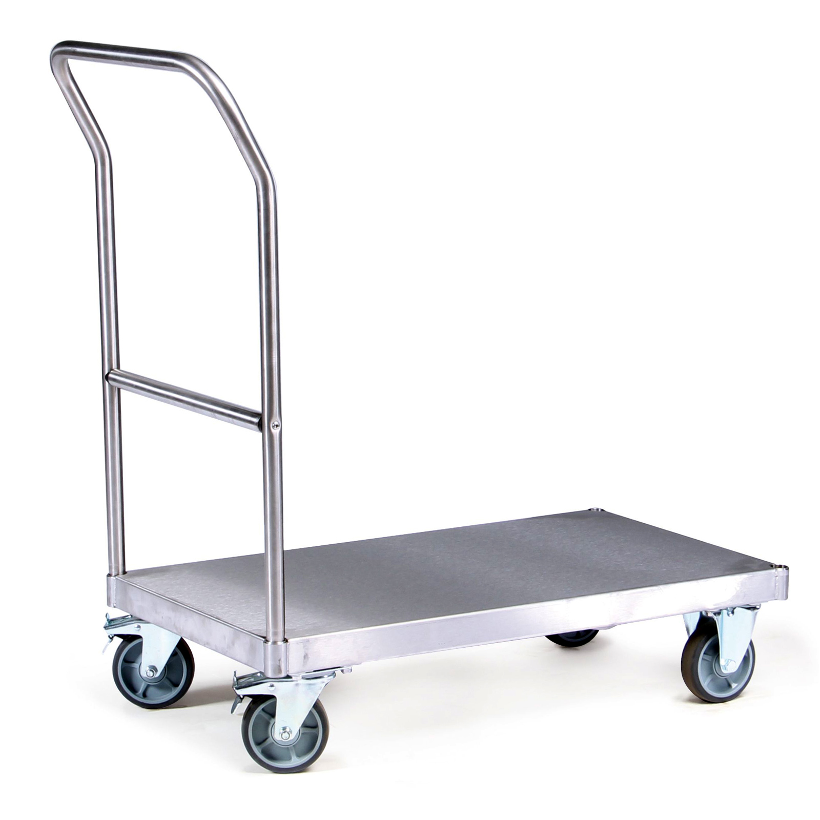 _va-vr-201 Edelstahl-Plattformwagen 1000x700 mm, 600 kg Tragkraft, TPE-Räder Kunststoff