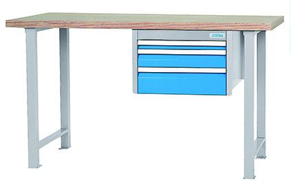 Werkbank_mit_3_Schubladen_Breite_2000_mm_03_20_535_2VA Werkbank 2000x750x859 mm, 3 Schubladen 500 kg Tragkraft