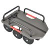 Bau-Gelände-Handwagen SUPERHOUND, 985x640 mm Ladefläche mit Gepäckträgern, 250 kg Tragkraft 6 Luft-Räder Bau-Gelände-Handwagen SUPERHOUND, 985x640 mm Ladefläche mit Gepäckträgern, 250 kg Tragkraft 6 Luft-Räder