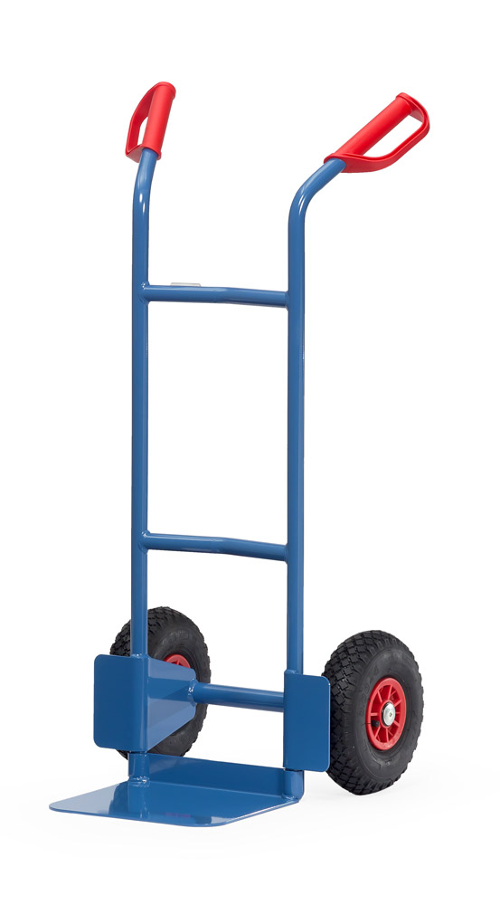 B1125L Stahlrohrkarren 200 kg Tragkraft, Vollgummi, 320x250 mm Schaufel