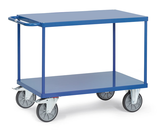 2402B Tischwagen 850x500 mm, 500 kg Tragkraft, Stahlblechplattform