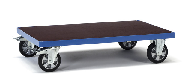 12593 Plattformwagen 1000x700 mm, 1200 kg Tragkraft, rutschsichere Siebdruckplatte