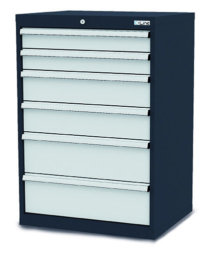 CL7H100222_Simplaflex Schubladenschrank 700x575x1020 mm, 6 Schubladen, anthrazit