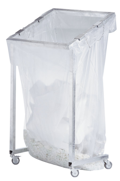 Großvolumen-Wertstoffsammler JUMBO, 2500 L, verzinkt, oben offen, mit Rollen, Breite 1200 mm Großvolumen-Wertstoffsammler JUMBO, 2500 L, verzinkt, oben offen, mit Rollen, Breite 1200 mm