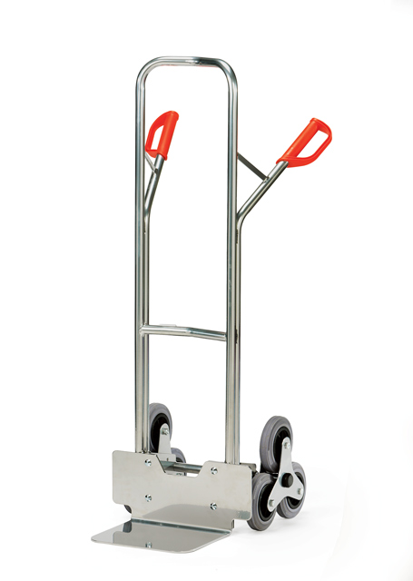 AK1325 Alu-Treppenkarren 200 kg Tragkraft, 320x250 mm Schaufel, 2 x 3-fach Radsterne