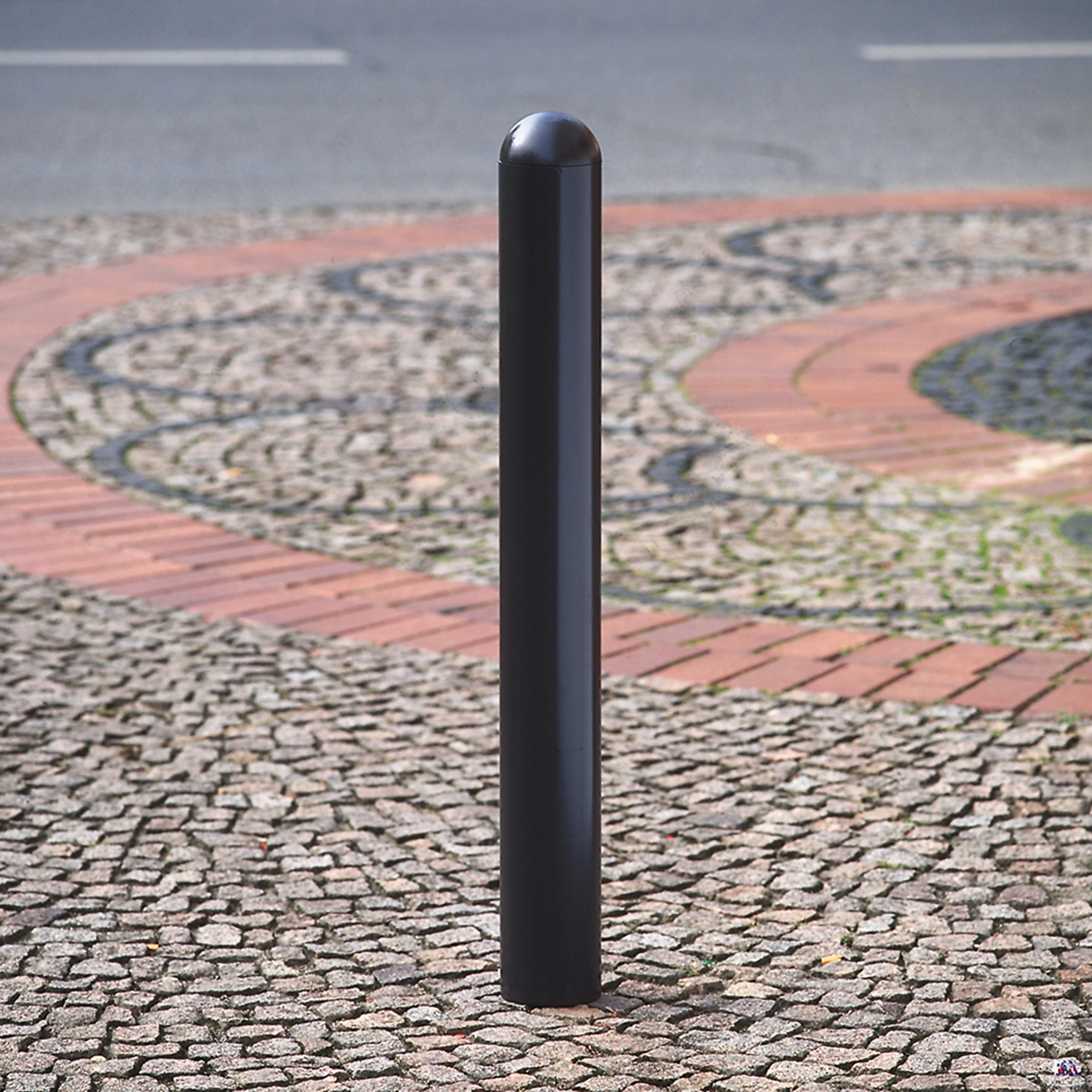 160b06638xu0FNTpj9nIo City-Poller WIEN Ø 108 mm zum Einbetonieren graubraun Höhe 950 mm über Flur