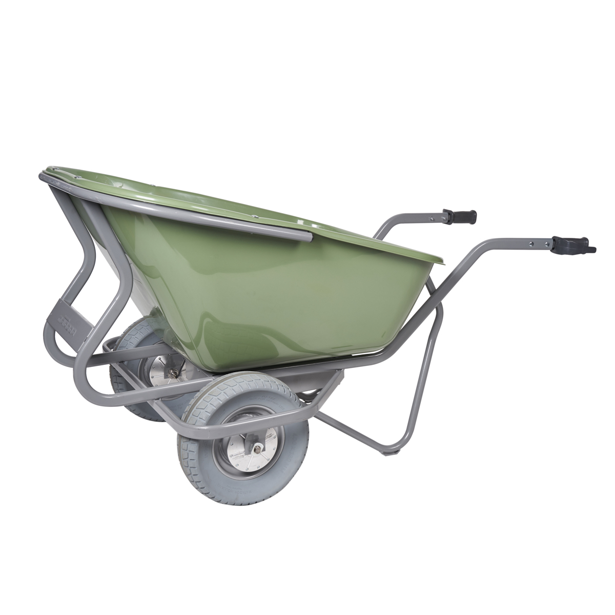 Elektro-Schubkarre E-NOKA 230, Tragkraft 250 kg, 230 Liter Inhalt 2 breiten pannensichere Reifen, HDPE-Mulde Elektro-Schubkarre E-NOKA 230, Tragkraft 250 kg, 230 Liter Inhalt 2 breiten pannensichere Reifen, HDPE-Mulde