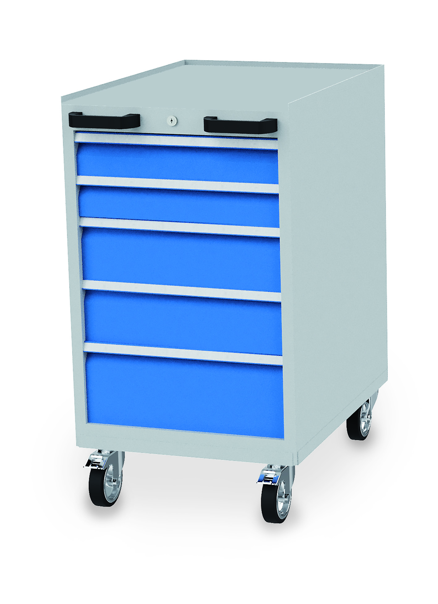 04_10_05V10B_B-H Schubladenschrank 555x736x990 mm, 5 Schubladen, fahrbar