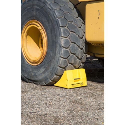 mit-Reifen Industrie-Radkeil für LKW bis 70 Tonnen, Höhe 280 mm,