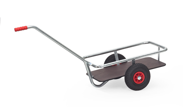 6091 Leichter Handwagen 700x400 mm, verzinkt, 200 kg Tragkraft, Ladefläche wasserfest, Rahmen feuerverzin