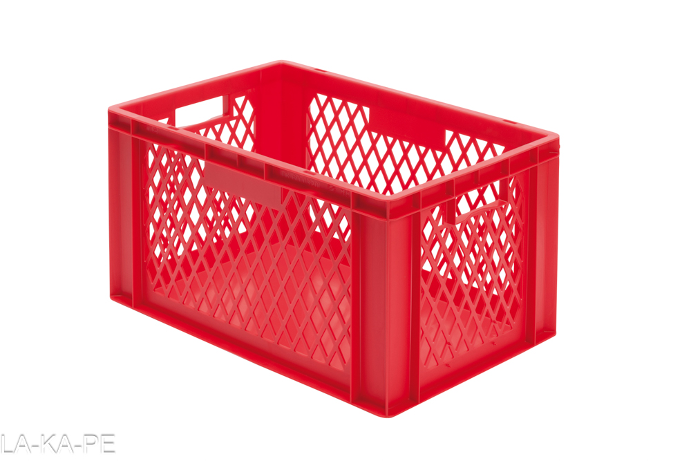 TK600/320-1 Stapelkästen Höhe 320 mm, Wände durchbrochen und Boden geschlossen, 2 Stück , 5 Farben zur Auswahl TK600/320-1 Stapelkästen Höhe 320 mm, Wände durchbrochen und Boden geschlossen, 2 Stück , 5 Farben zur Auswahl