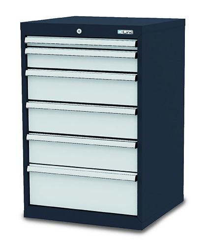 CL6H091131_Simplaflex Schubladenschrank 600x575x920 mm, 6 Schubladen, anthrazit