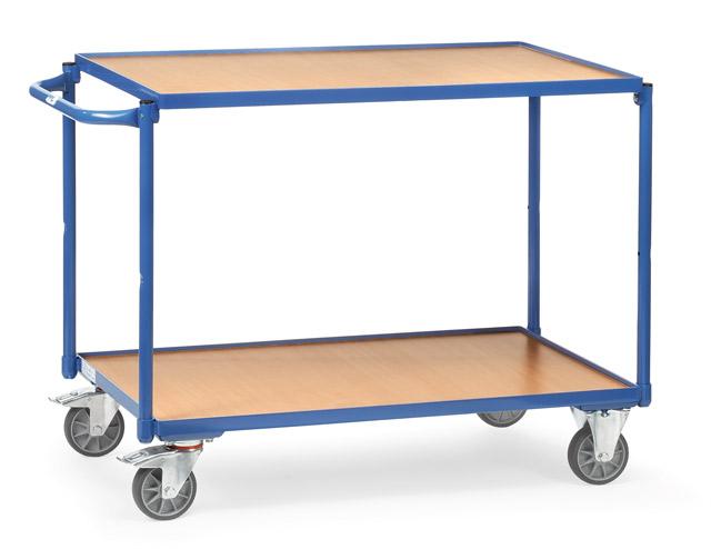 Tischwagen_300_kg_Tragkraft_850x500_mm_2940 Tischwagen 850x500 mm, 300 kg Tragkraft, Holzplattformen