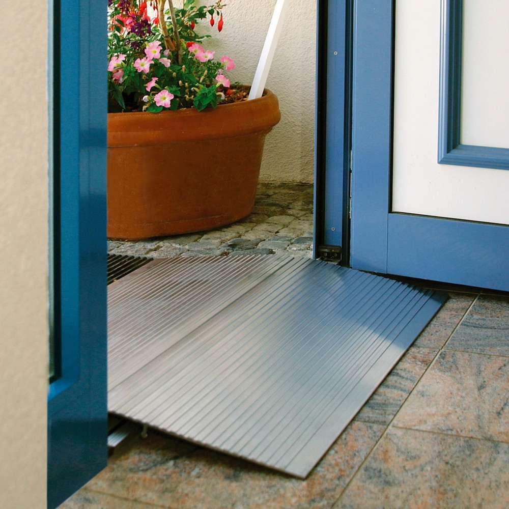 schwellenbruecke-aufliegendOpubX40XgTZ9t Schwellenbrücke Breite 1000 mm, Höhe 15-60 mm, 500 kg Tragkraft Länge 600 mm aufliegend, Aluminium