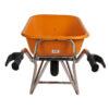 Schubkarre PROFIMAX aus Aluminium mit Kunststoffmulde, Tragkraft 250 kg, 90 ltr., Luftreifen