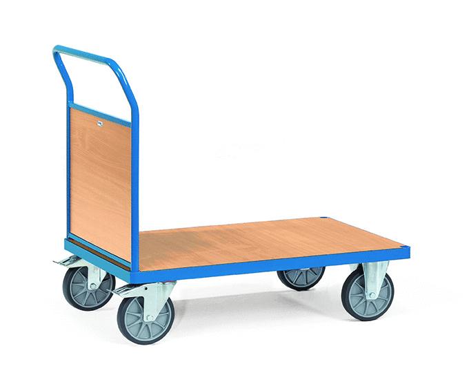 Plattformwagen 850x500 mm, 500 kg Tragkraft, Holzwände