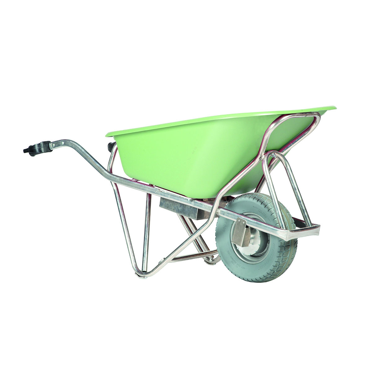 18182-M-E-BARROW-GREEN-iso Elektro-Schubkarre E-PROFIMAX, Tragkraft 250 kg, 90 Liter Inhalt, pannensichere Reifen, HDPE-Mulde