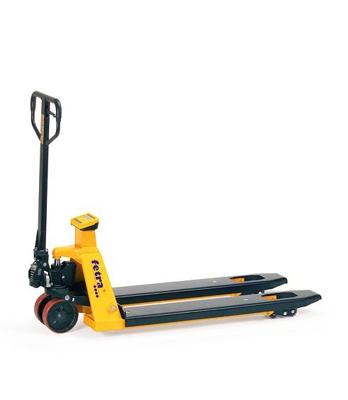 Gabelhubwagen mit Waage, 2.000 kg Tragkraft, 1550 mm Gabellänge