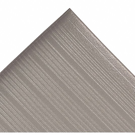 410 Arbeitsplatzmatte AIRUG Ribbed grau 1220 mm x lfd. Meter, Mindestabnahme 2,0 Meter