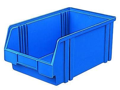 Sichtlagerkästen LK 2 blau 350x200x150 mm, aus Polystyrol (PS), stapelbar, VE = 10 Stück