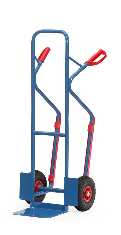 B1330L Getränkekarren Vollgummi, 300 kg Tragkraft, 320x250 mm Schaufel, Höhe 1300 mm, mit Gleitkufen