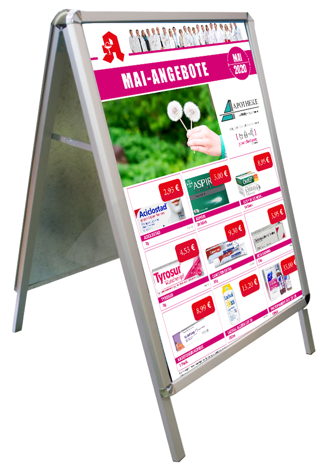 kundenstopper Kundenstopper A1 BREMEN, Aluminium, Outdoor