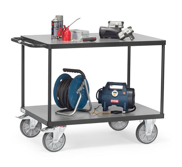 Schwerer_Tisch-_und_Montagewagen_anthrazit_600_kg_Tragkraft_1200x800_mm_2403-7016 Schwerer Tisch- und Montagewagen 1200x800 mm, 600 kg Tragkraft, anthrazit - EURO-Format