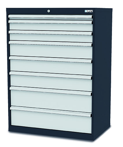 CL9H121232_Simplaflex Schubladenschrank 900x575x1220 mm, 8 Schubladen, anthrazit, 72 Std. Lieferung