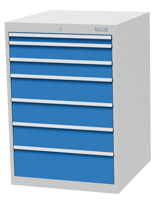 Schubladenschrank 705x736x1019 mm, 7 Schubladen mit Einteilungsset für 5 Schubladen Schubladenschrank 705x736x1019 mm, 7 Schubladen mit Einteilungsset für 5 Schubladen